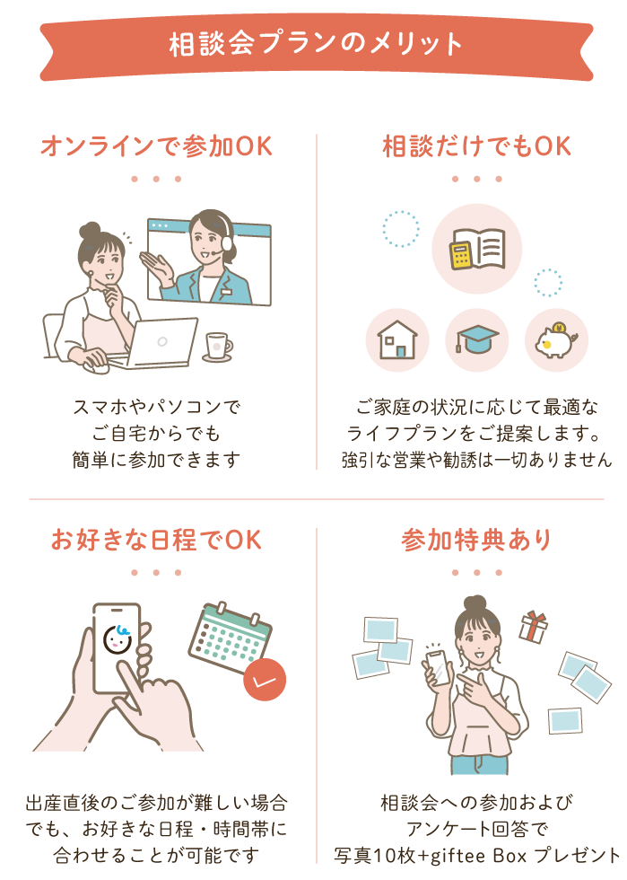 相談会プランのメリット