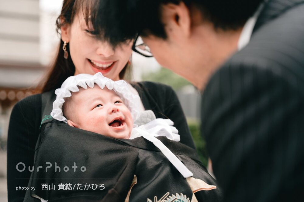 お宮参りモニター撮影