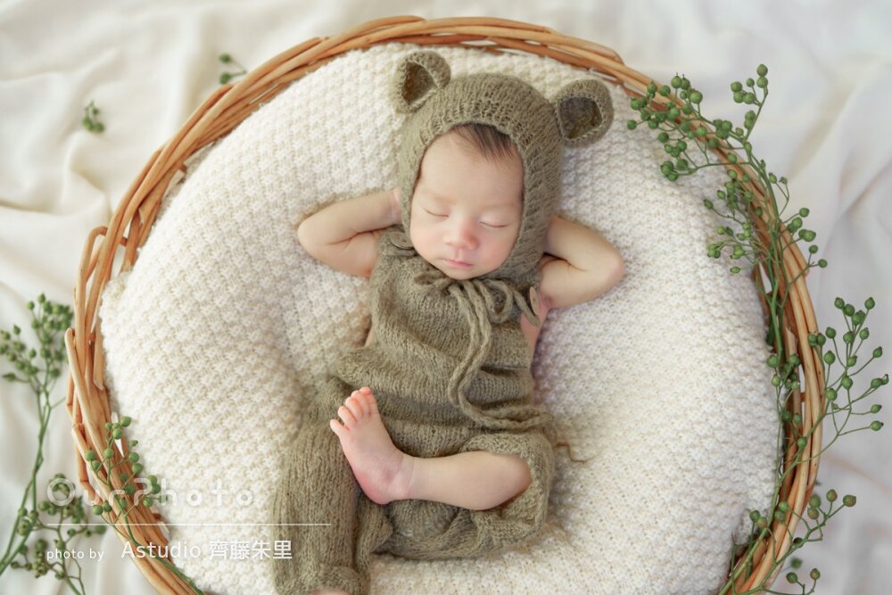 アニマルのコスチュームを着て