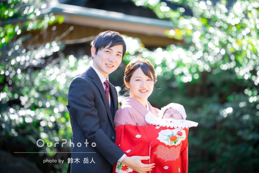 お宮参りモニター撮影