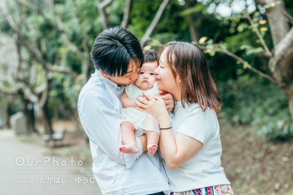 パパママからのチュー