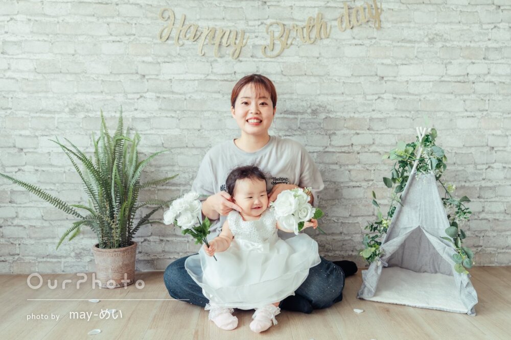 ママとのツーショット