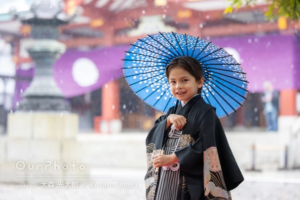 七五三当日が雨