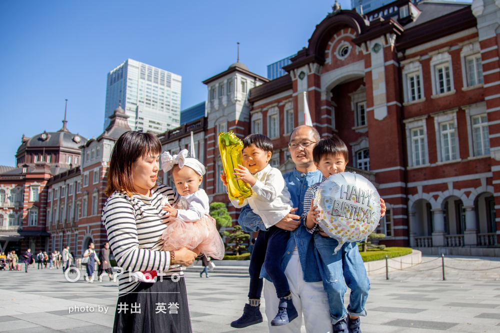 久高島★平穏幸せ未来への希望家族の笑顔ミニプレート 終始笑顔溢れる撮影で小さい子でも緊張なく」家族写真の撮影