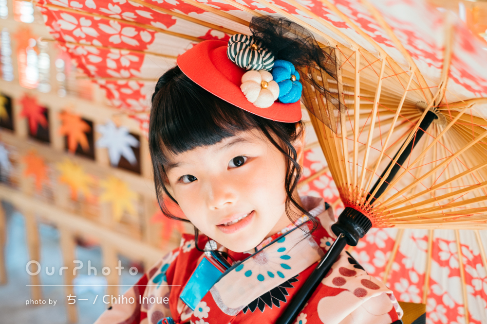 「娘らしさの出た写真ばかりでした」モダンな晴れ着姿で七五三の撮影