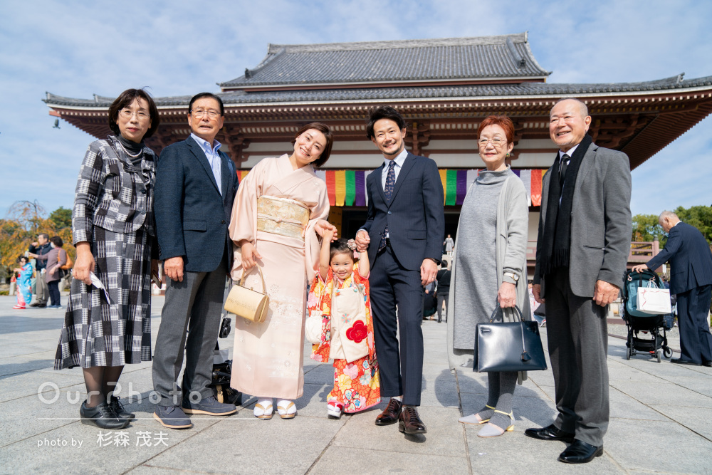 「家族みんなリラックスして、娘も嬉しそうにしていました」七五三の撮影