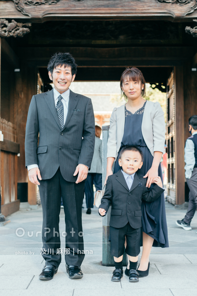 息子も楽しそうに撮って頂いて かっこいいスーツ姿で七五三の撮影 Ourphoto アワーフォト