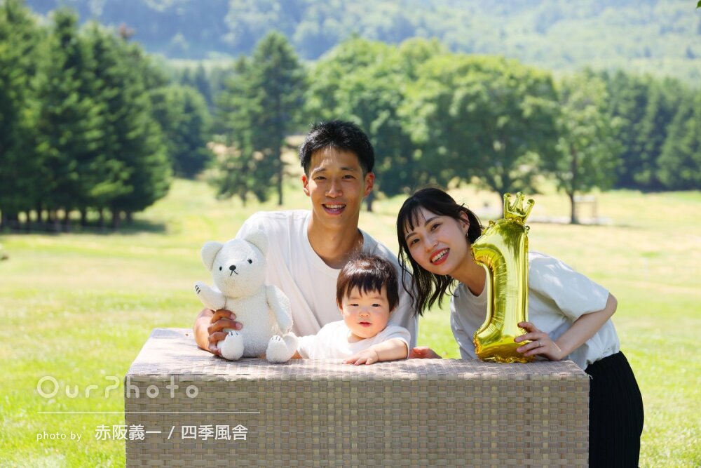 「いいショットがたくさん」1歳のお誕生日記念！旅行先で家族写真の撮影
