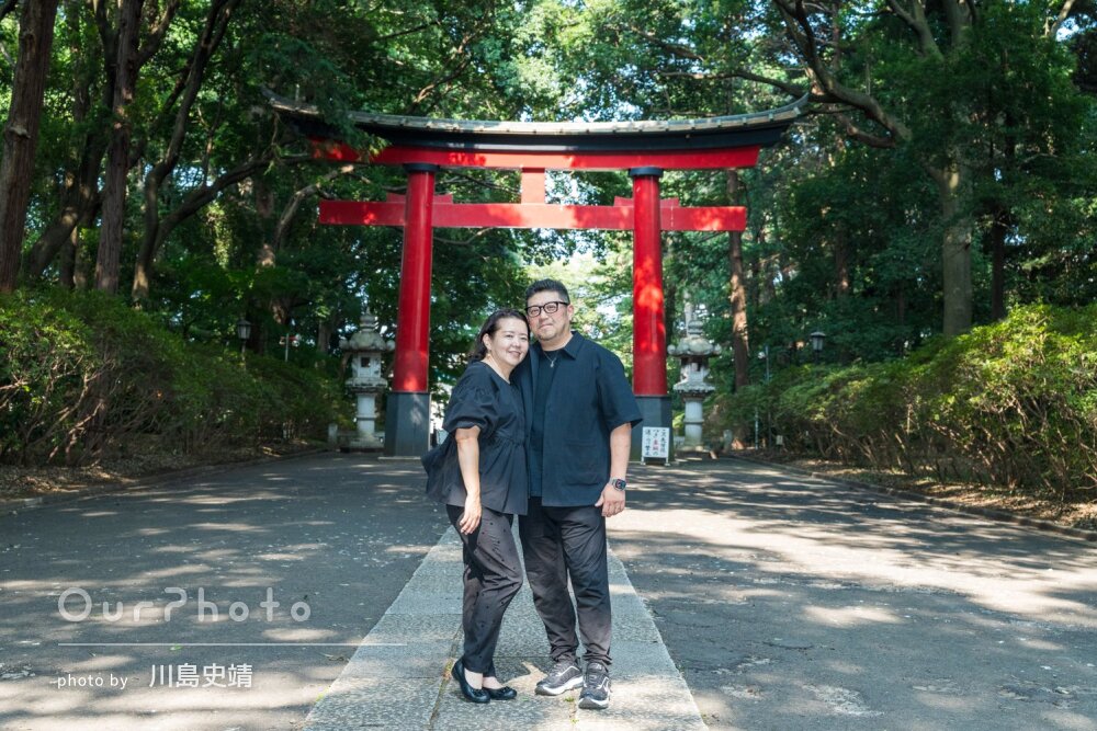 「娘からのプレゼント」夫婦の素敵な思い出！神社でカップルフォトの撮影