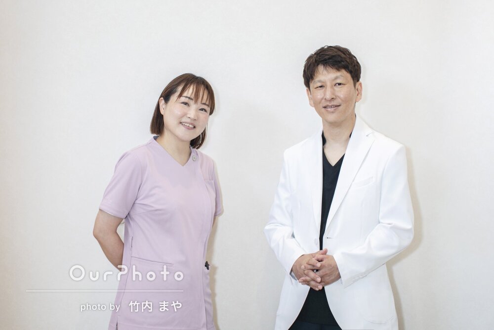 「丁寧に要望をきいて」ホームページ用に明るく清潔感のある法人写真撮影