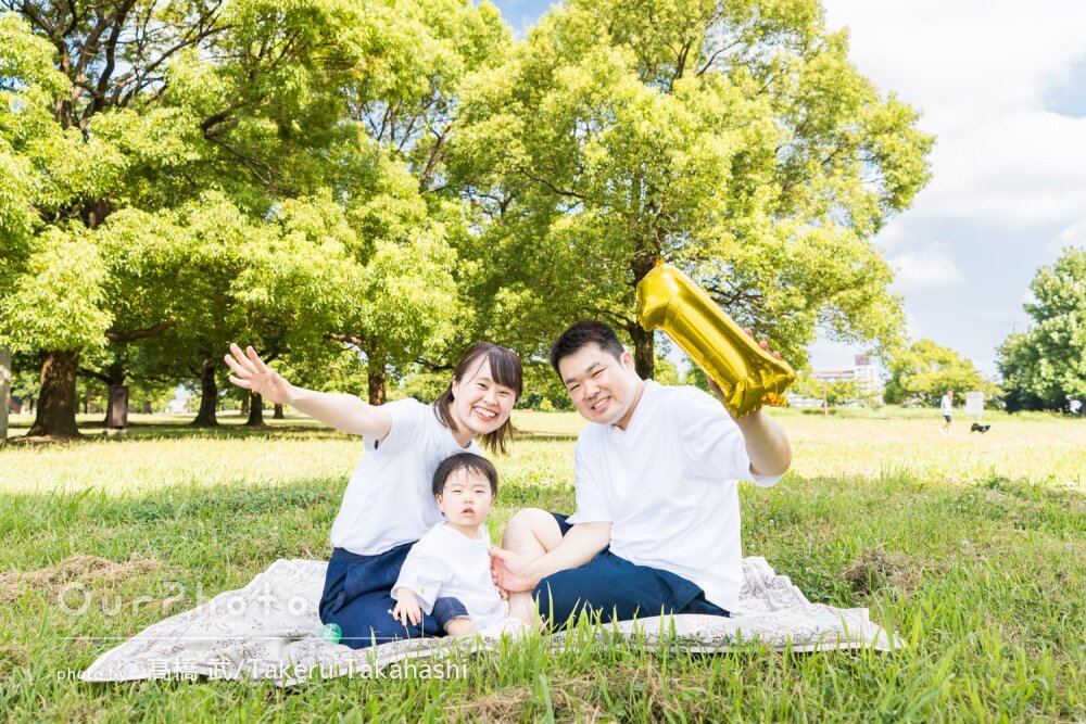 「ふわっとした提案を、様々な方法で形に」公園で1歳お誕生日記念の撮影