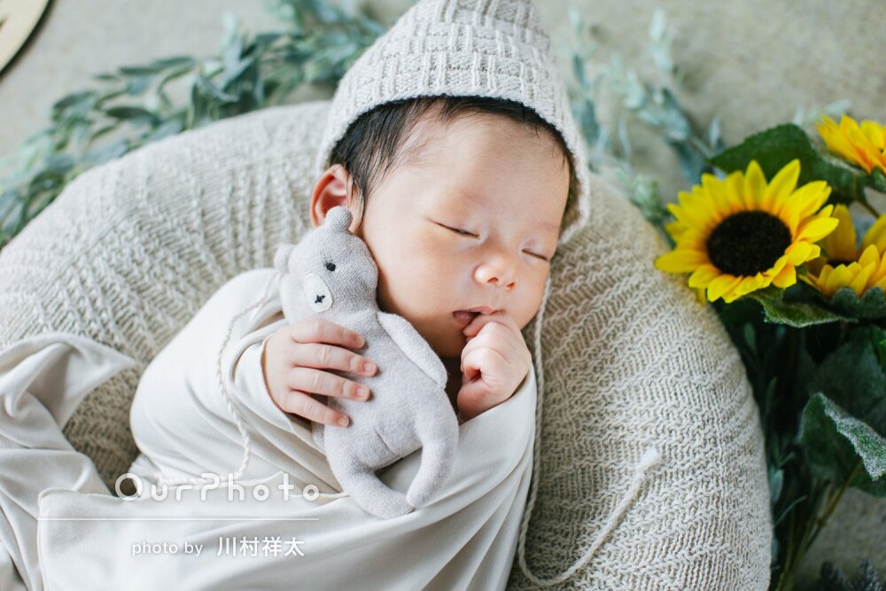 「今しかない貴重な瞬間」小さなおててが可愛いニューボーンフォトの撮影