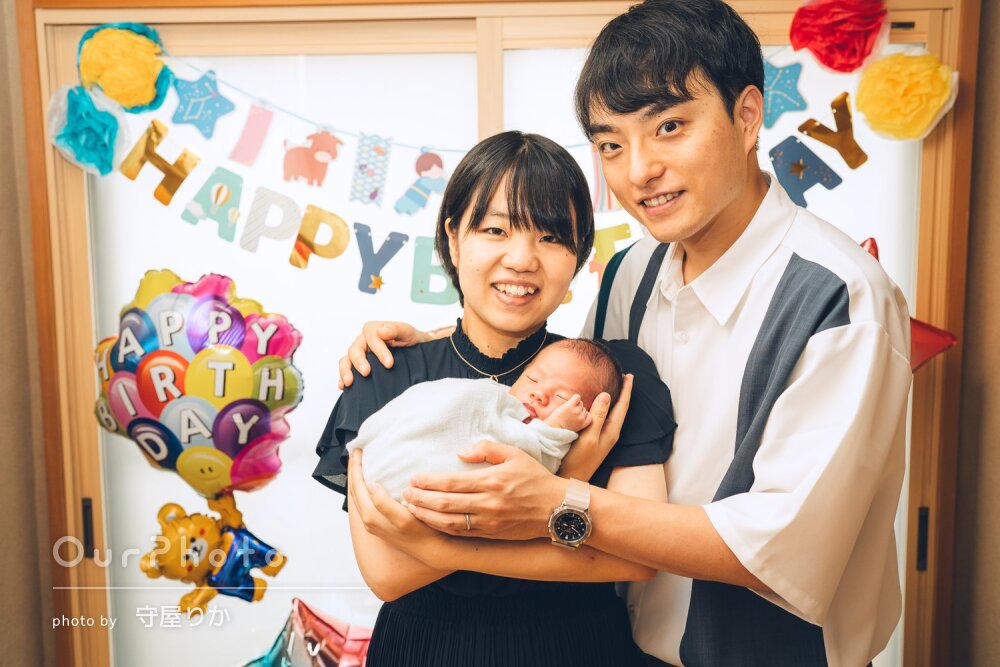 「かわいい姿を残すことができて大満足」温かなニューボーンフォトの撮影