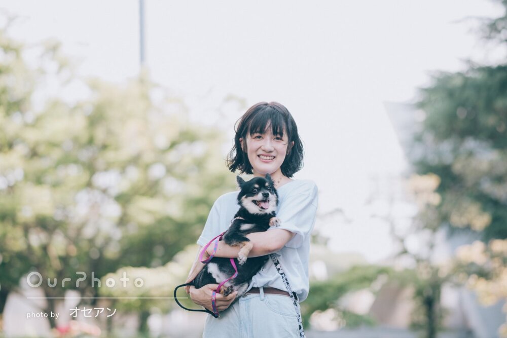 「いつものニコニコのお顔」可愛い表情たくさん！自然体なペット写真撮影