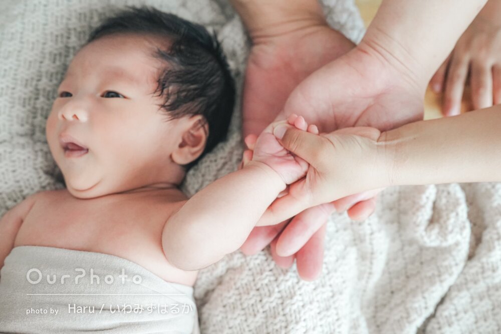 「とても綺麗で可愛くて大満足です」ナチュラルニューボーンフォトの撮影