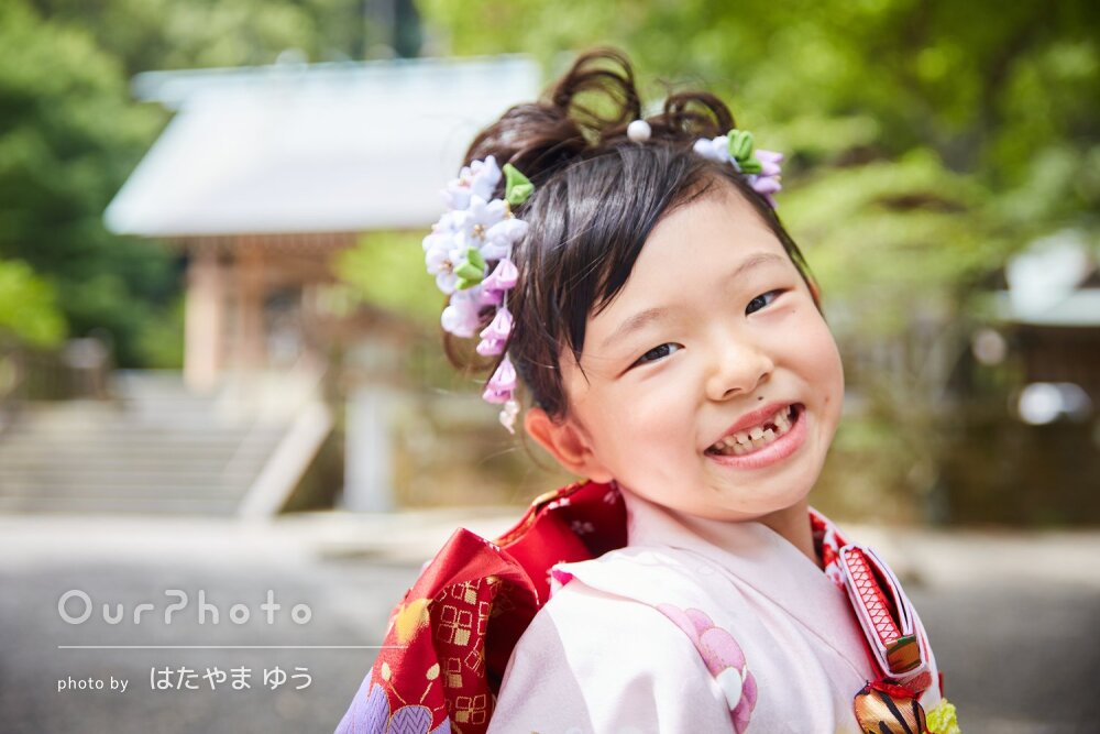 「大満足の一日」可愛い笑顔が輝く！姉妹で七五三とお食い初め撮影