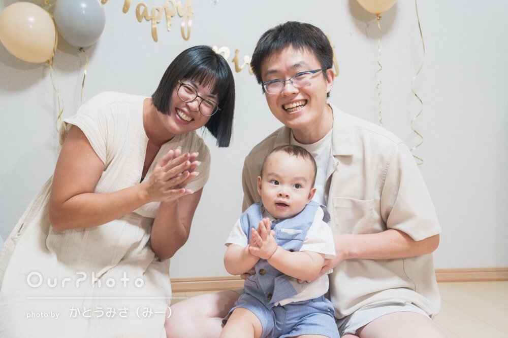 「息子も楽しそう」フォーマルもカボチャ姿も可愛い！お誕生日の記念撮影