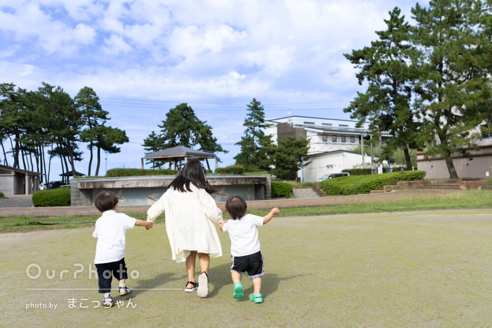 「子どもたちへのフォローが丁寧」旅の記念に！なかよく家族写真の撮影