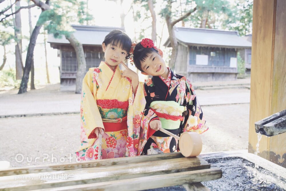 「何よりもとても素敵な写真」姉妹の晴れ着姿が華やかな七五三の撮影