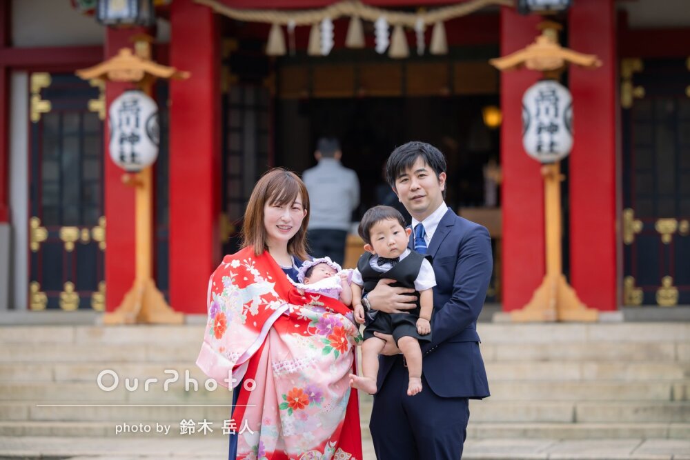 「思い出が蘇る素敵な写真」家族の温かな雰囲気伝わるお宮参りの撮影