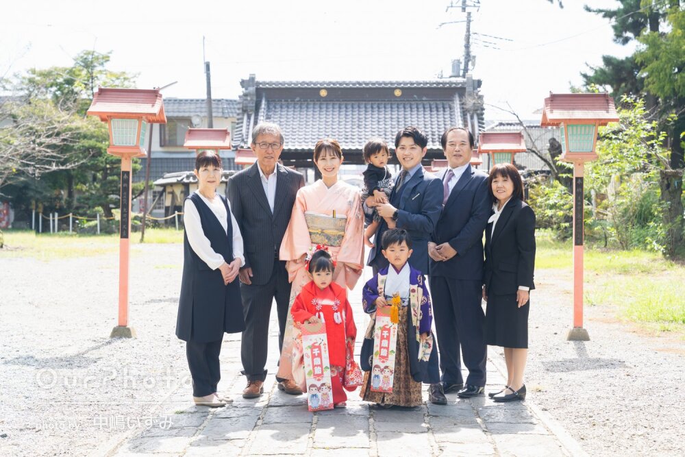 「一生の思い出に残る七五三の写真」兄妹の晴れ姿！和装で七五三の撮影