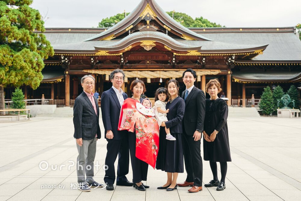 「丁寧に撮っていただけた」多彩なバリエーションで素敵なお宮参りの撮影