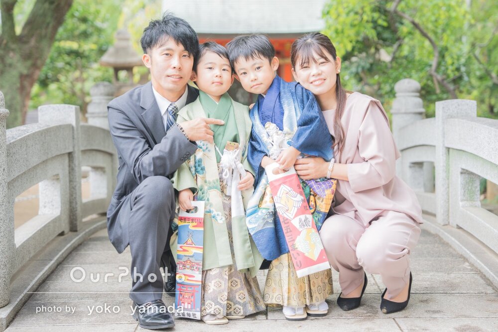 「おかげでとても素敵」兄弟揃った晴れ着姿は家族の思い出！七五三の撮影