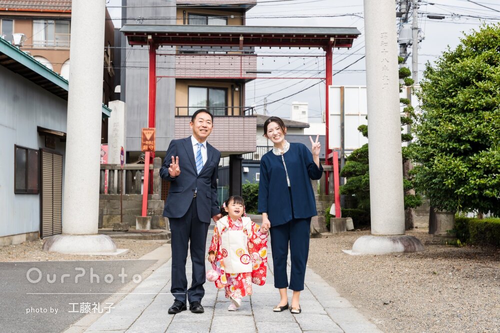 「どれも素敵なものばかり」ナチュラルな姿が可愛い女の子の七五三の撮影