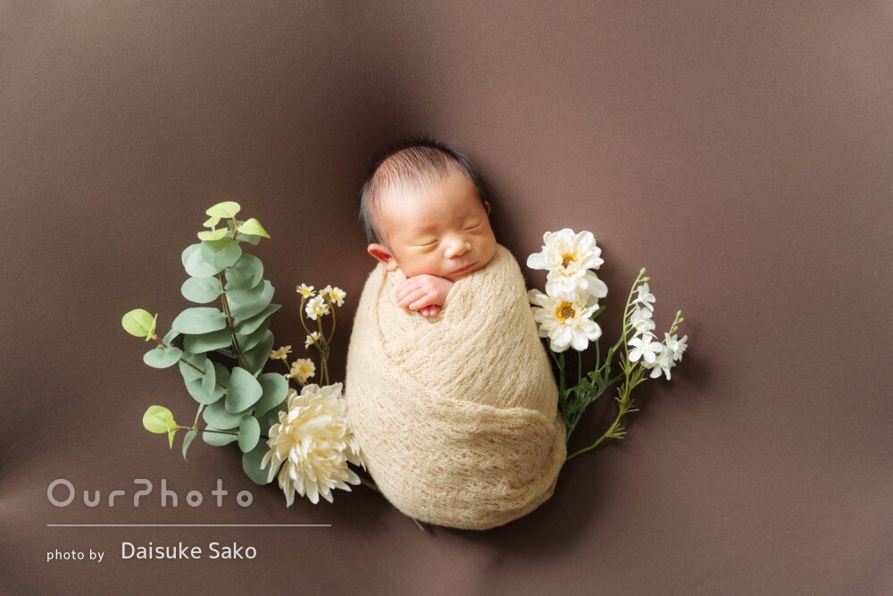 「満足のいく写真」ふんわりとした雰囲気で可愛いニューボーンフォト撮影
