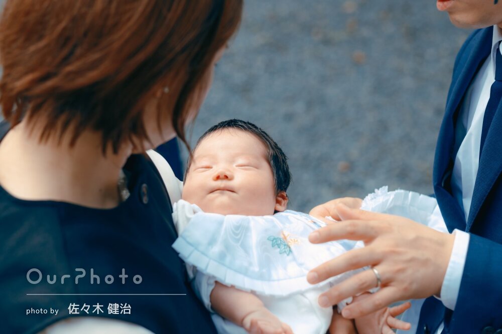 「素敵な写真ばかりで感謝」家族の幸せが伝わるあたたかなお宮参りの撮影