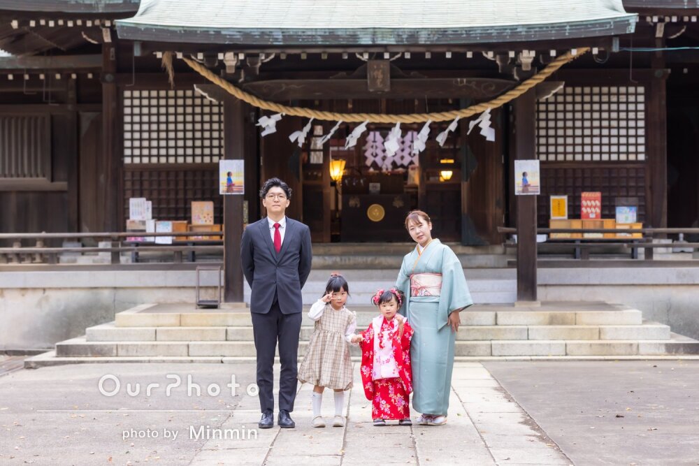 「お写真はどれも素敵」華やかな晴れ着姿が可愛い3歳女の子の七五三撮影