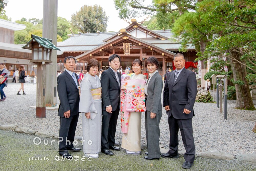 「大人も安心して臨めました」可愛い赤ちゃんを囲んで素敵なお宮参り撮影