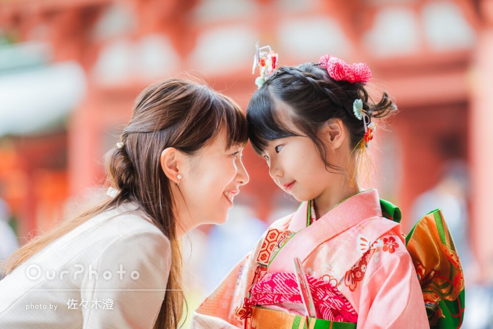 「とても素敵で家族一同嬉しく思っており」7歳女の子の可愛い七五三撮影