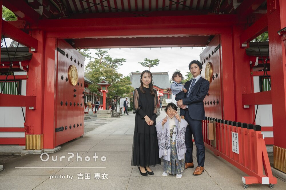「素敵なものばかりでお願いして良かった」笑顔がキュートな七五三の撮影