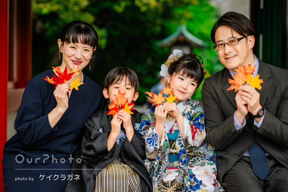 「素敵な写真が記念として残った」神社で華やかな和装姿！七五三の撮影