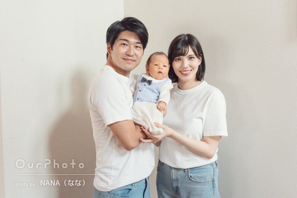 「とても綺麗で満足」ナチュラルテイスト！家族でニューボーンフォト撮影