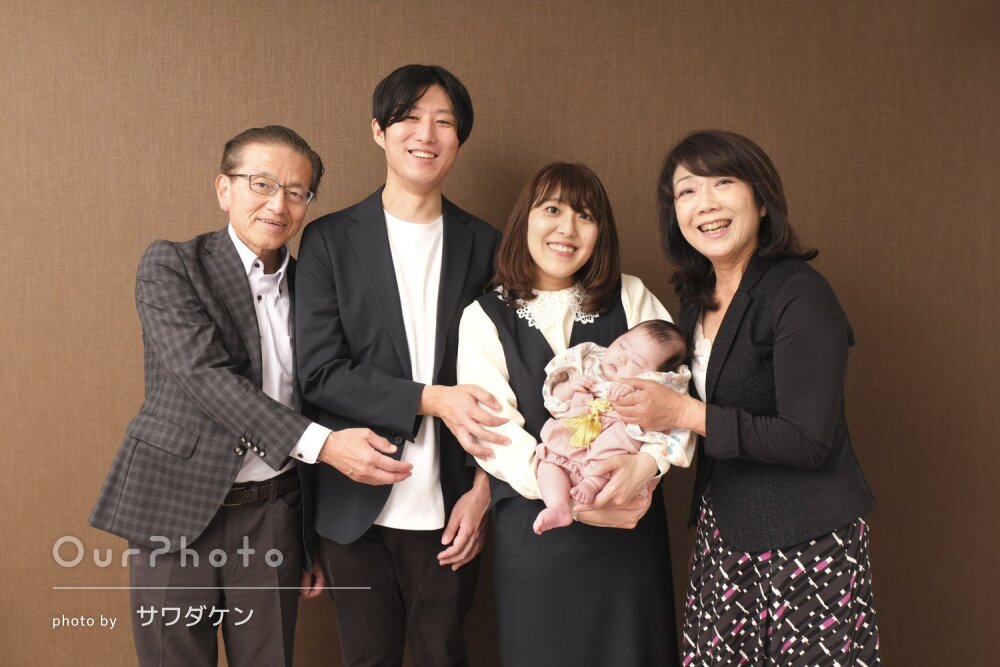 「思い出に残るとても素敵な写真」ご自宅でお食い初めと百日祝いの撮影