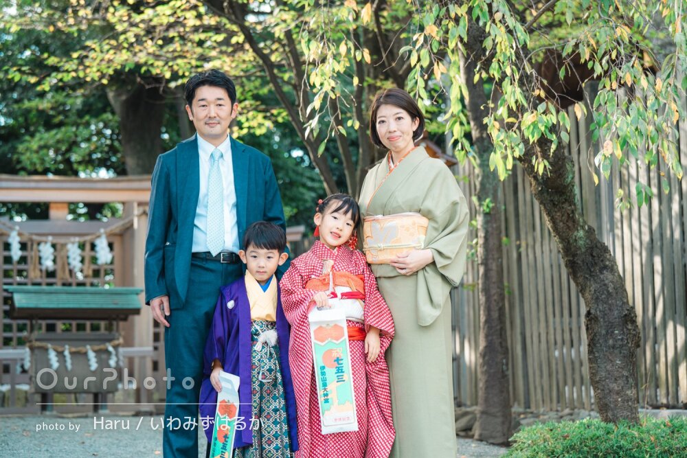 「ステキな仕上がりに」色鮮やかな晴れ着姿がよく似合って！七五三の撮影