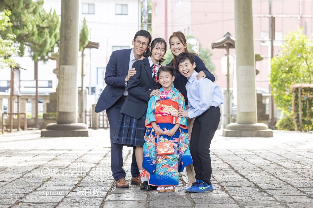 「笑顔を引き出して」家族の和やかで楽しい雰囲気が伝わる七五三の撮影