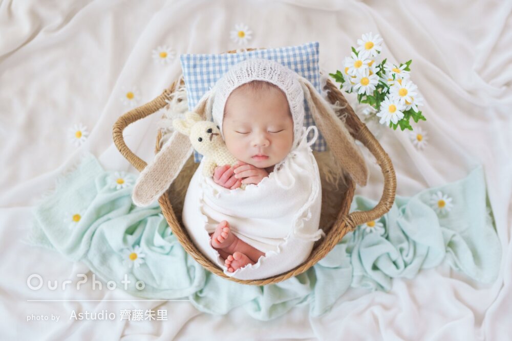 「とても可愛いデータが沢山」柔らかな色合いでニューボーンフォトの撮影