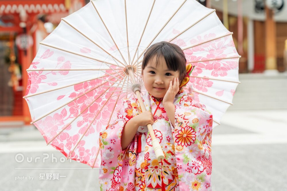 「すぐに懐いて沢山良い写真」自然な笑顔で和やかな雰囲気の七五三撮影