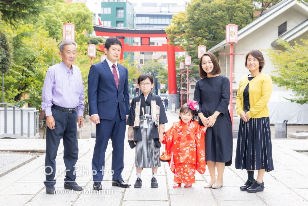 「自然体の笑顔」リラックスして可愛い表情がいっぱいな七五三の撮影