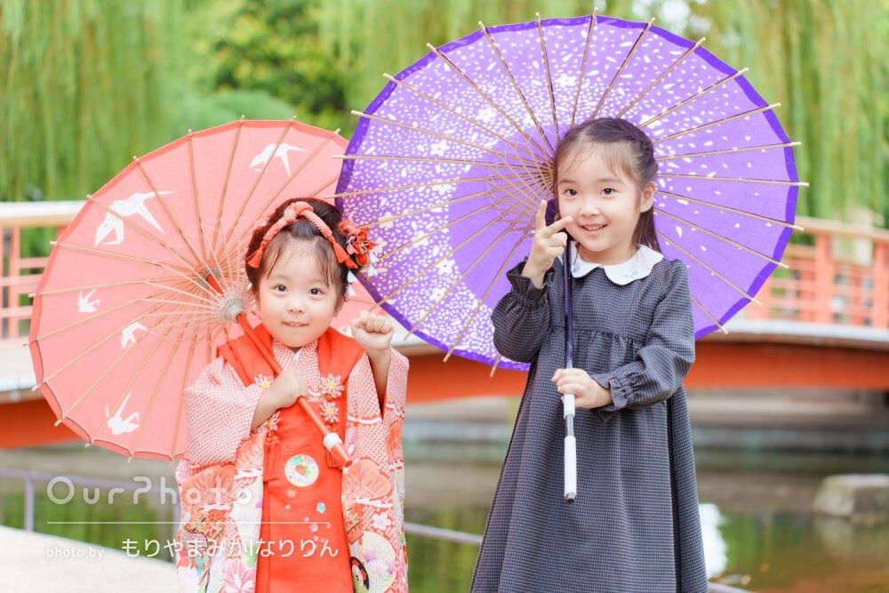 「雨だったとは思えないほど素敵」笑顔いっぱい！色鮮やかな七五三の撮影