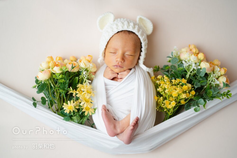 「想像以上に素敵」今この時だけの奇跡を写すニューボーンフォトの撮影