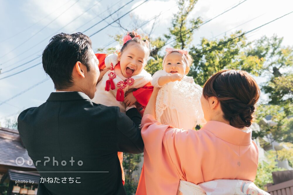 「自然な笑顔をとても上手に引き出し」ニコニコ可愛い！3歳七五三の撮影