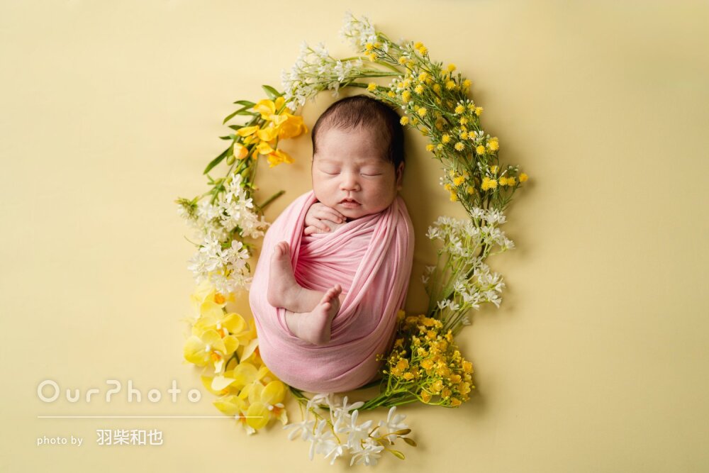 「仕上がりに大満足」クオリティ高い！可憐なニューボーンフォトの撮影