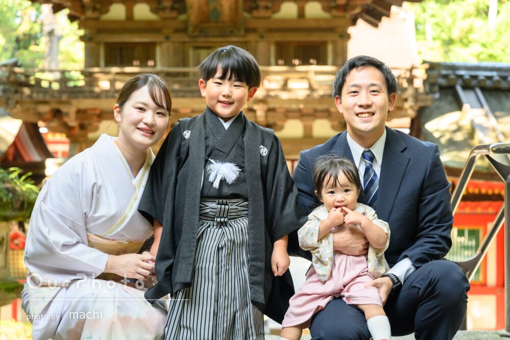 「お願いして本当に良かった」優しい笑顔が凛々しくカッコイイ七五三撮影