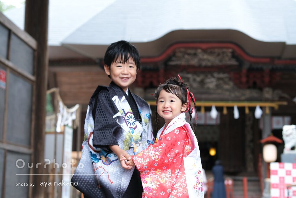 「自然な表情や優しくあたたかいものばかり」仲良し兄妹の七五三の撮影
