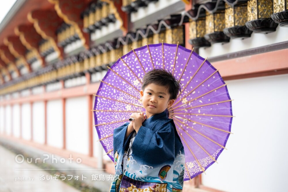 「写真はどれも素敵な仕上がり」凛々しい袴姿の男の子！七五三の撮影