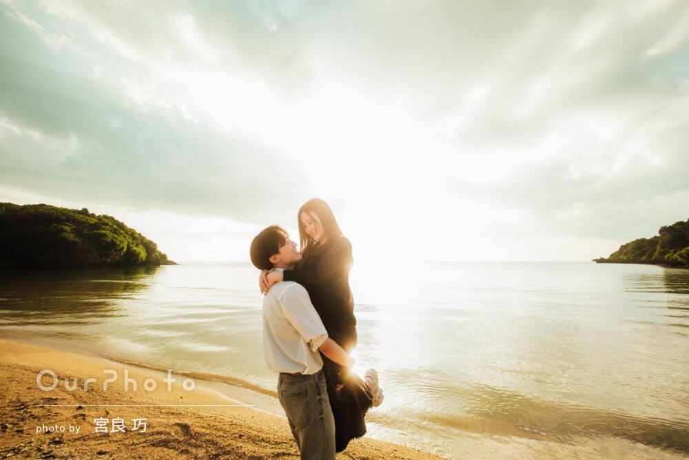 幻想的なショットが素敵！沖縄で思い出に残るカップルの旅行フォト撮影